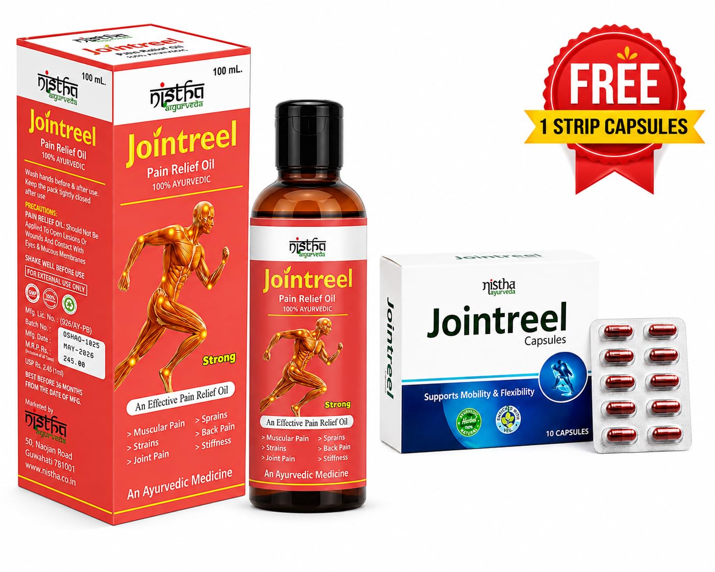 Jointreel Pain Relief Oil Combo